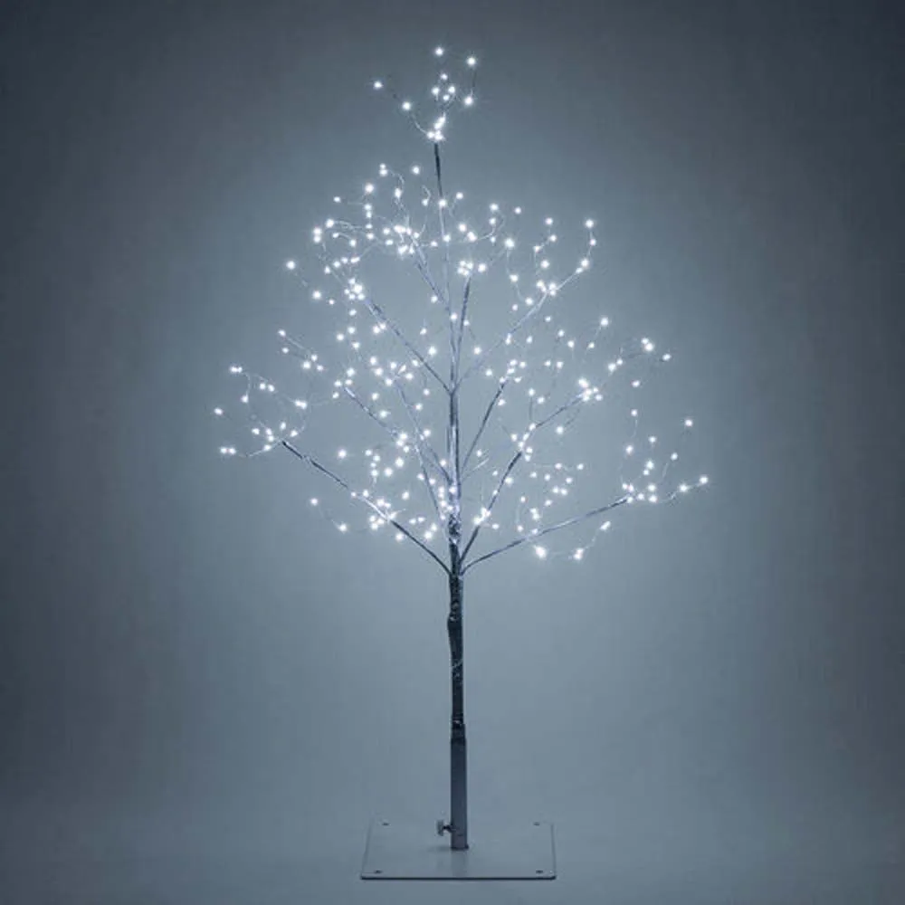 4-ft. Silver Fairy Light Tree, Cool White LED