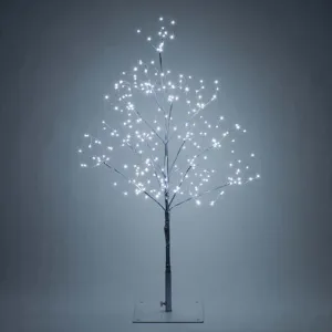 4-ft. Silver Fairy Light Tree, Cool White LED