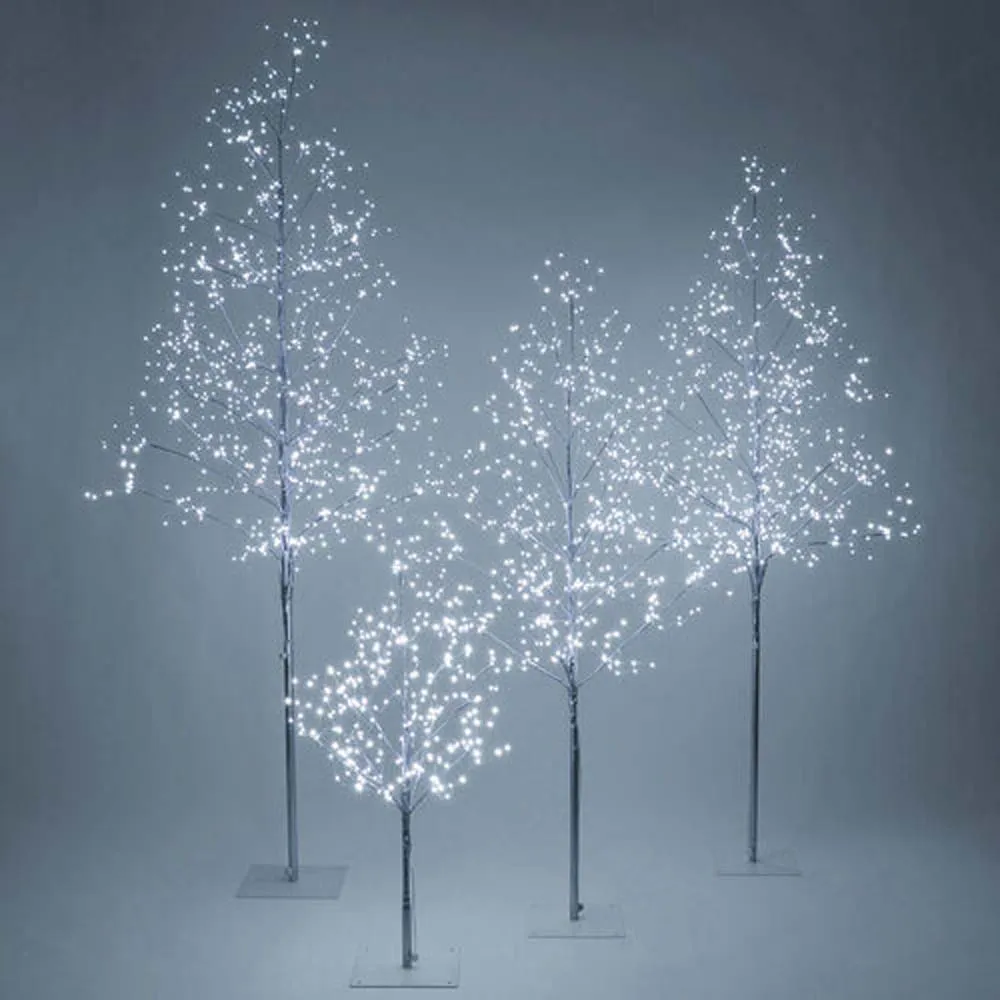 4-ft. Silver Fairy Light Tree, Cool White LED