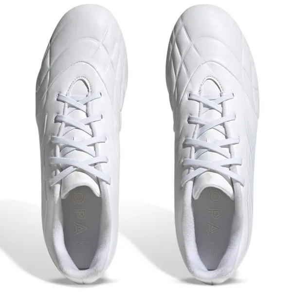 adidas Copa Pure.3 Firm Ground Soccer Cleats (White/White)