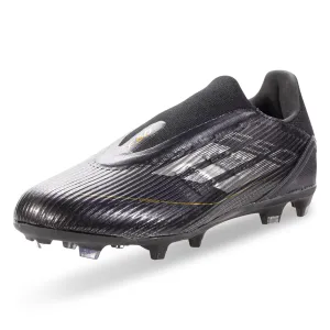 adidas F50 League Lacless FG/MG Soccer Cleats (Black/Iron Metallic)