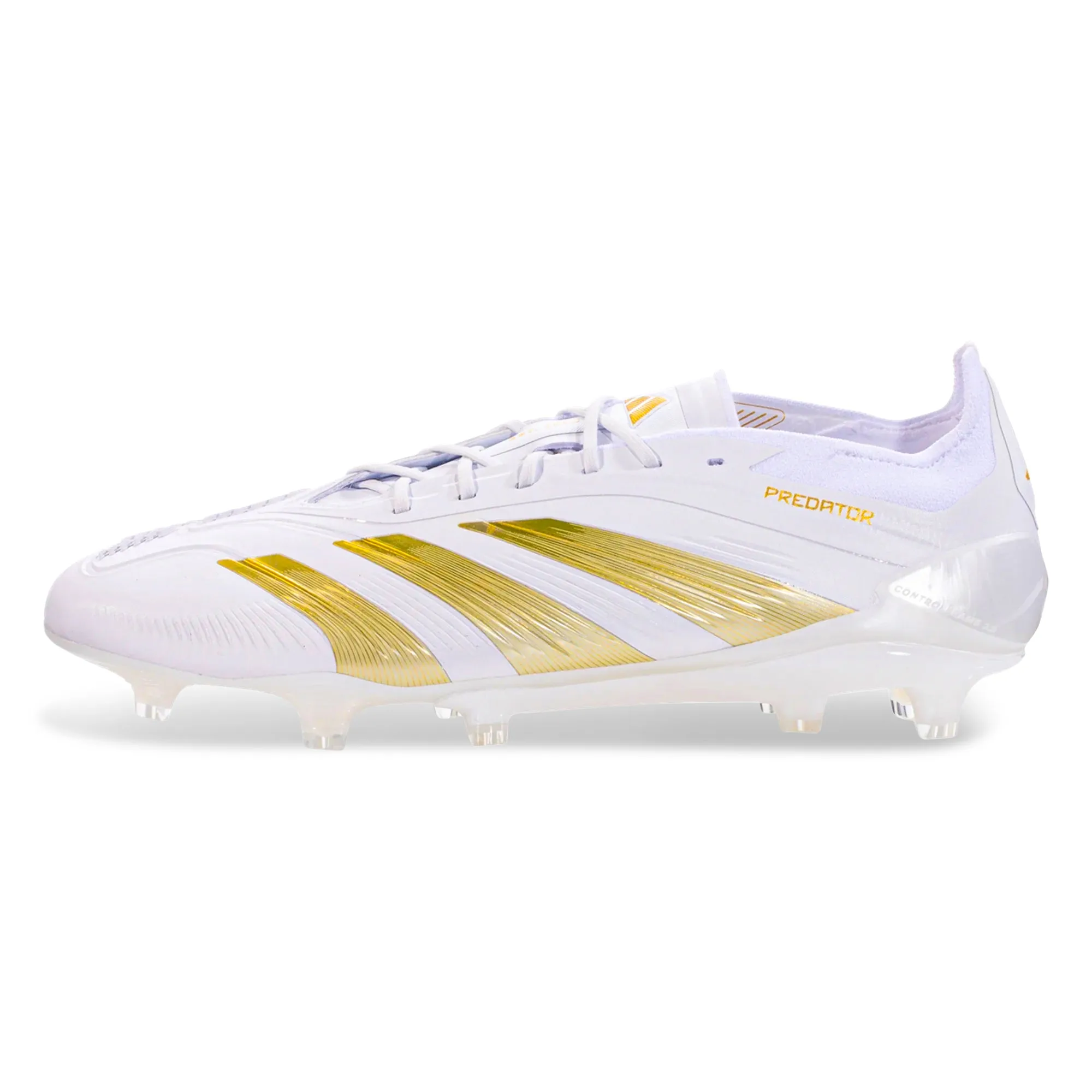 adidas Predator Elite FG Soccer Cleats (White/Gold Metallic)