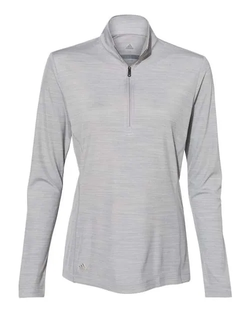 adidas Women's Lightweight Mélange Quarter-Zip Pullover