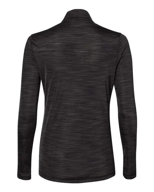 adidas Women's Lightweight Mélange Quarter-Zip Pullover