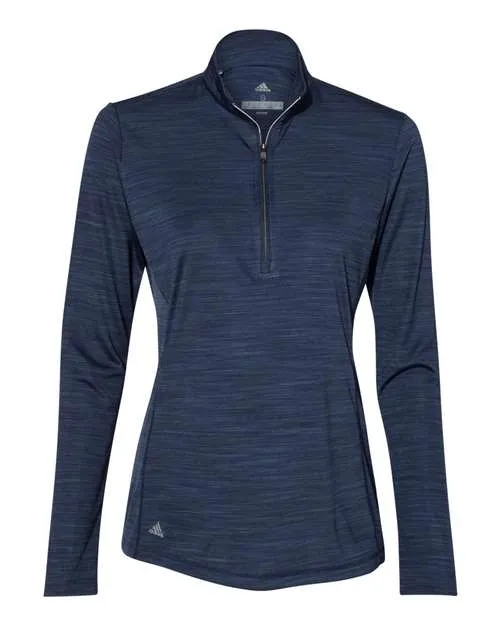 adidas Women's Lightweight Mélange Quarter-Zip Pullover