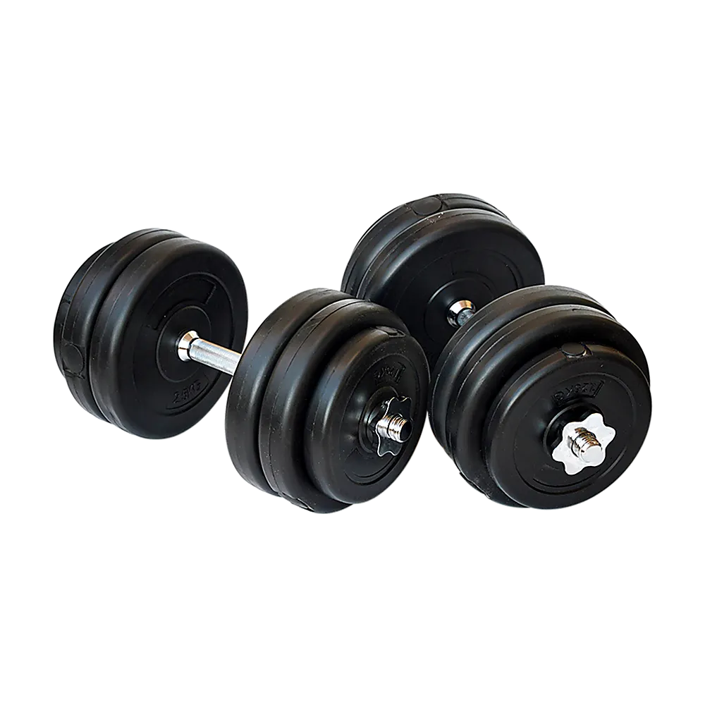 Adjustable 30KG Dumbbell Weight Set, Non-Slip Steel, 12 Plates