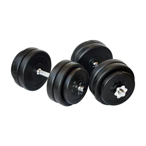 Adjustable 30KG Dumbbell Weight Set, Non-Slip Steel, 12 Plates