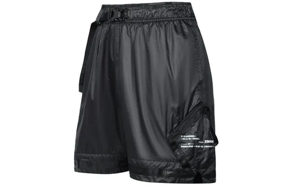 Air Jordan SS22 23 Engineered Solid Color Woven Training Sports Shorts Black