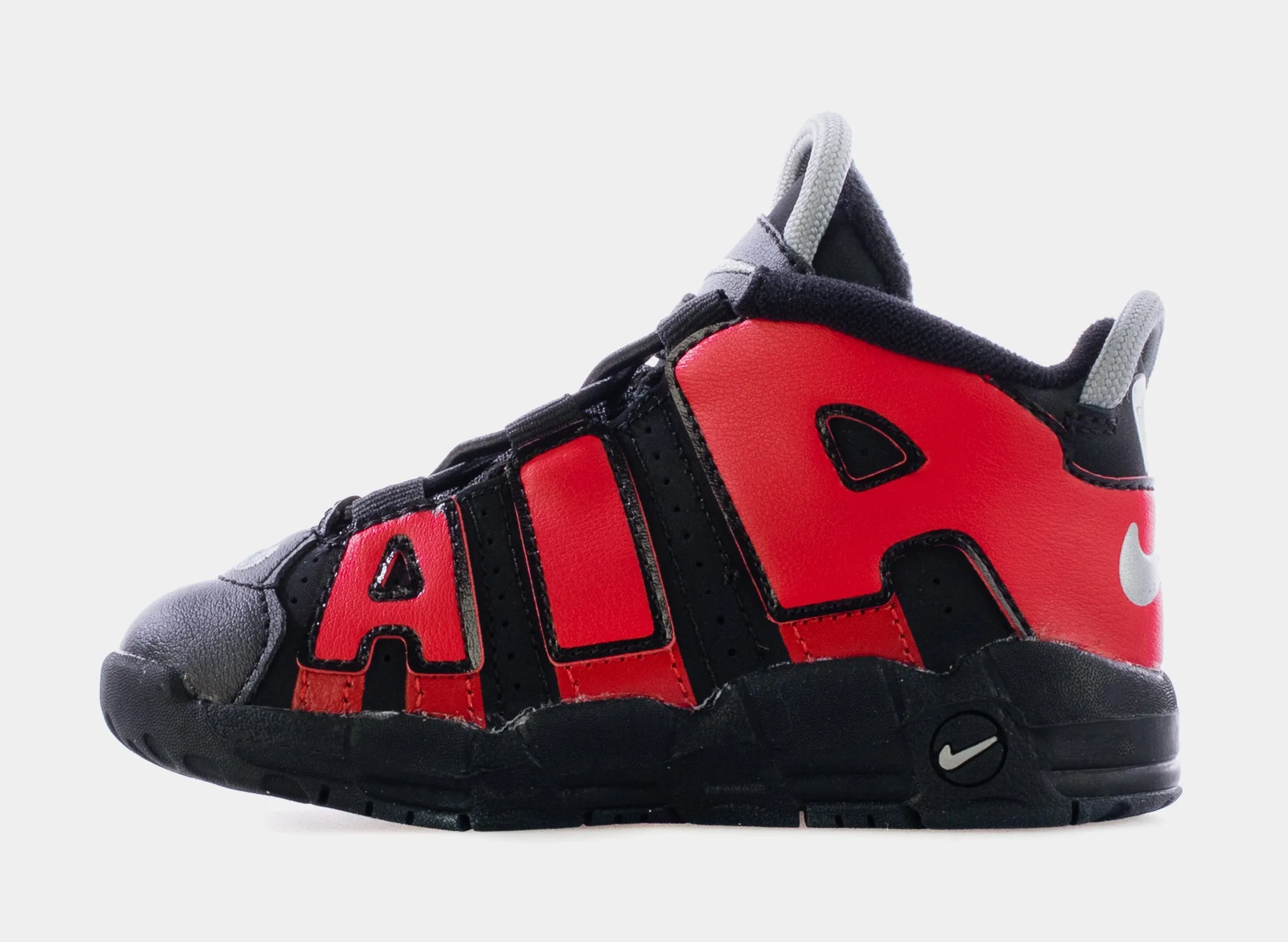 Air More Uptempo Infant Toddler Basketball Shoes (Black)