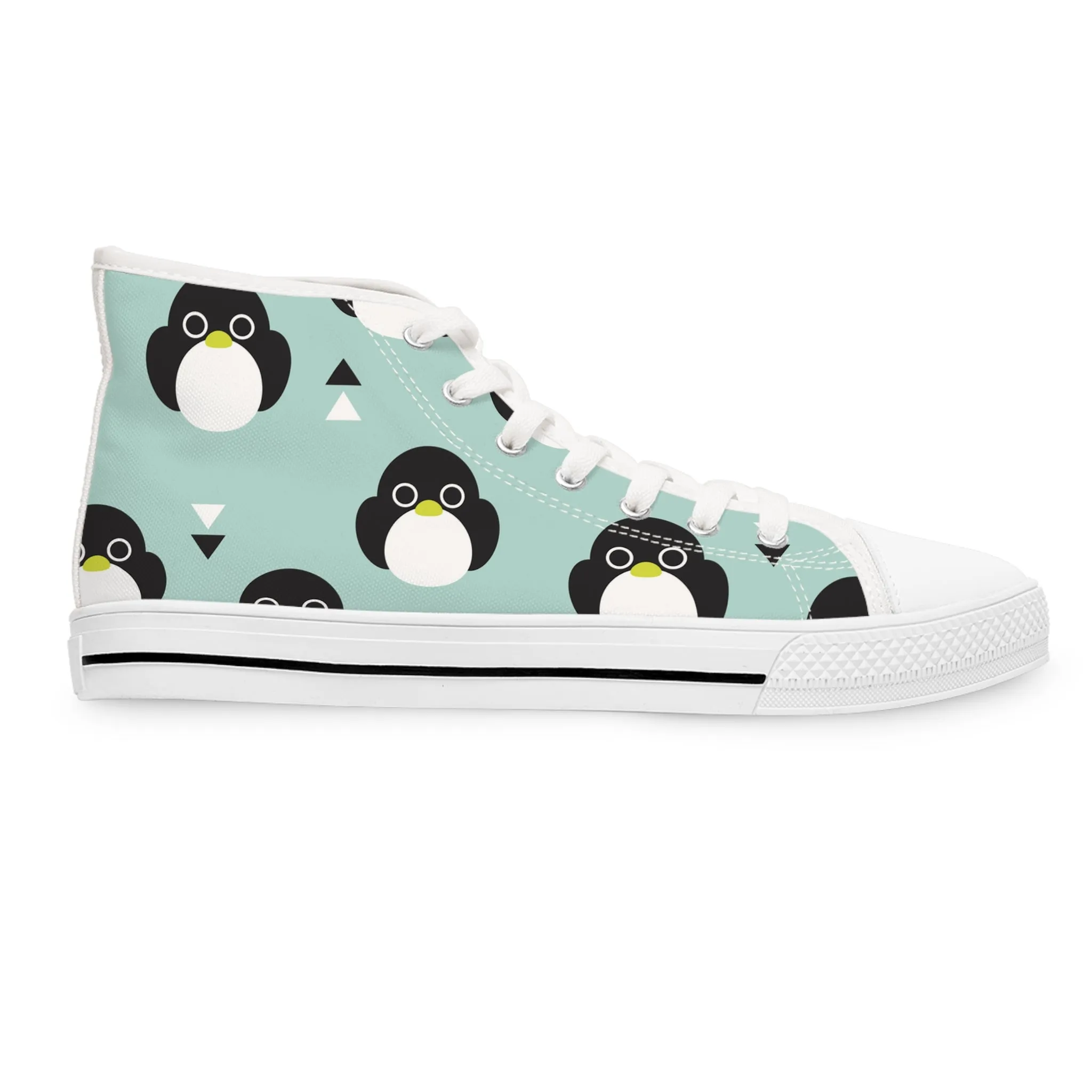 Arctic Penguin Birds Women's High Top Sneakers