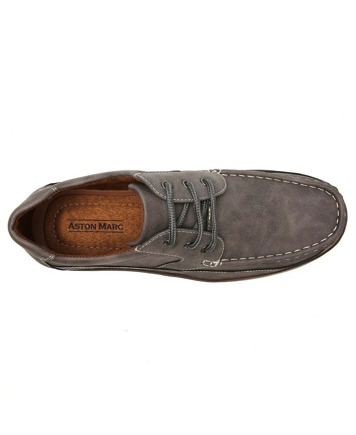 Aston Marc Men's Comfortable Lace-Up Casual Shoes, Gray