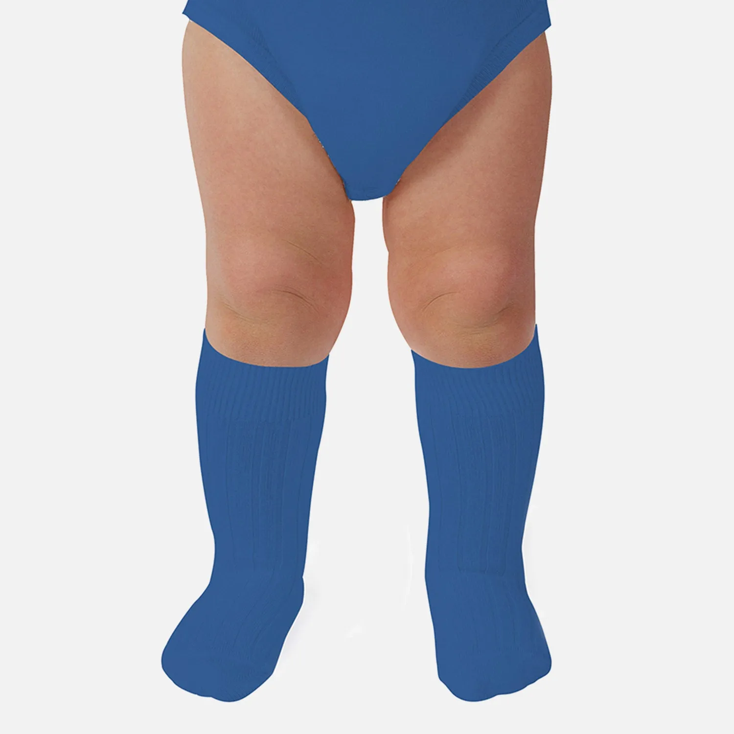 Baby & Kids Cotton Knee Socks - Blue Sapphire