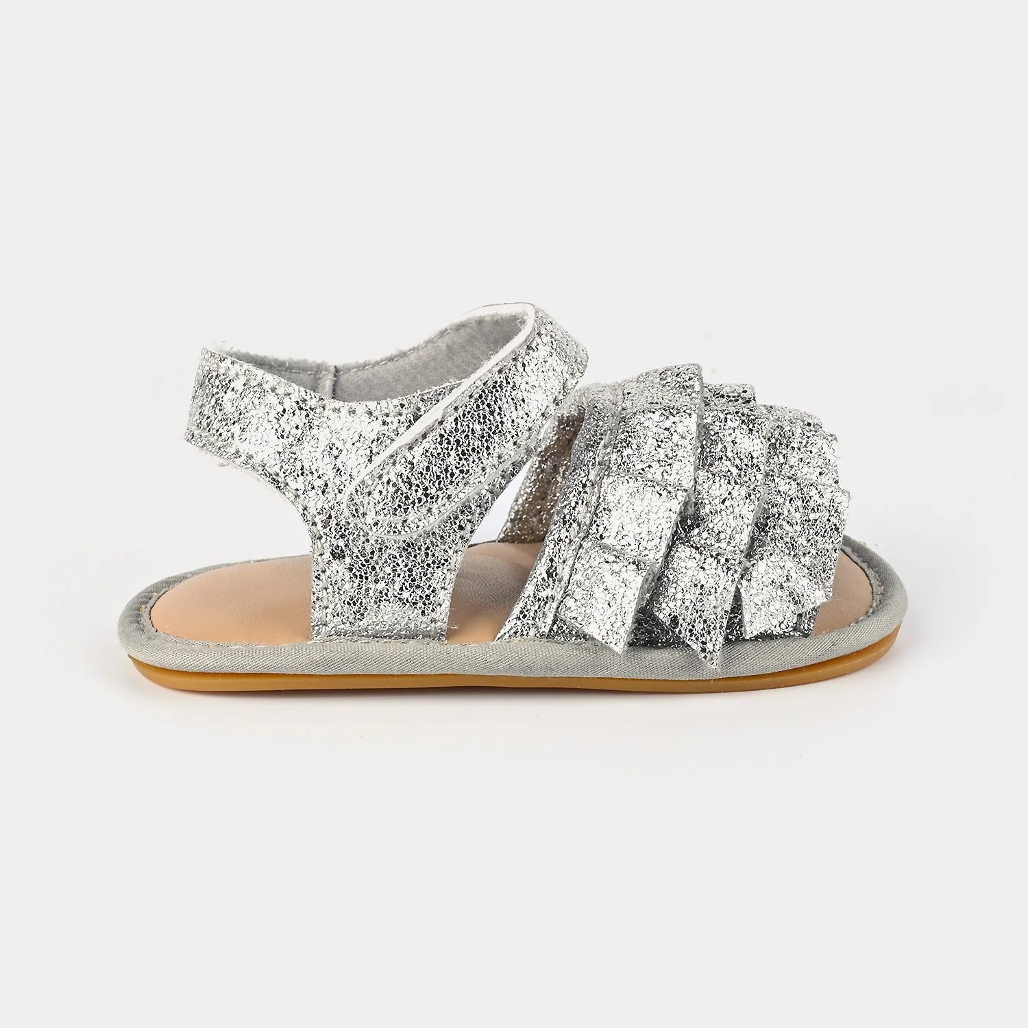 Baby Girls Shoes B242-SILVER