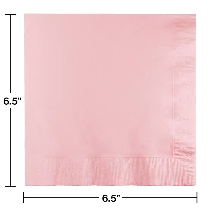 Bulk Classic Pink 2 Ply Luncheon Napkins (600 per Case)