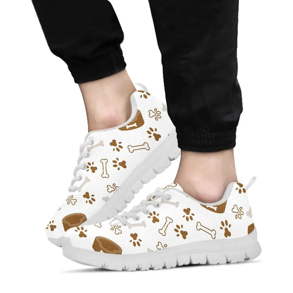 Dog Sneaker, Dog - Foot Dog Bone Pattern Sneaker, Dog Shoes