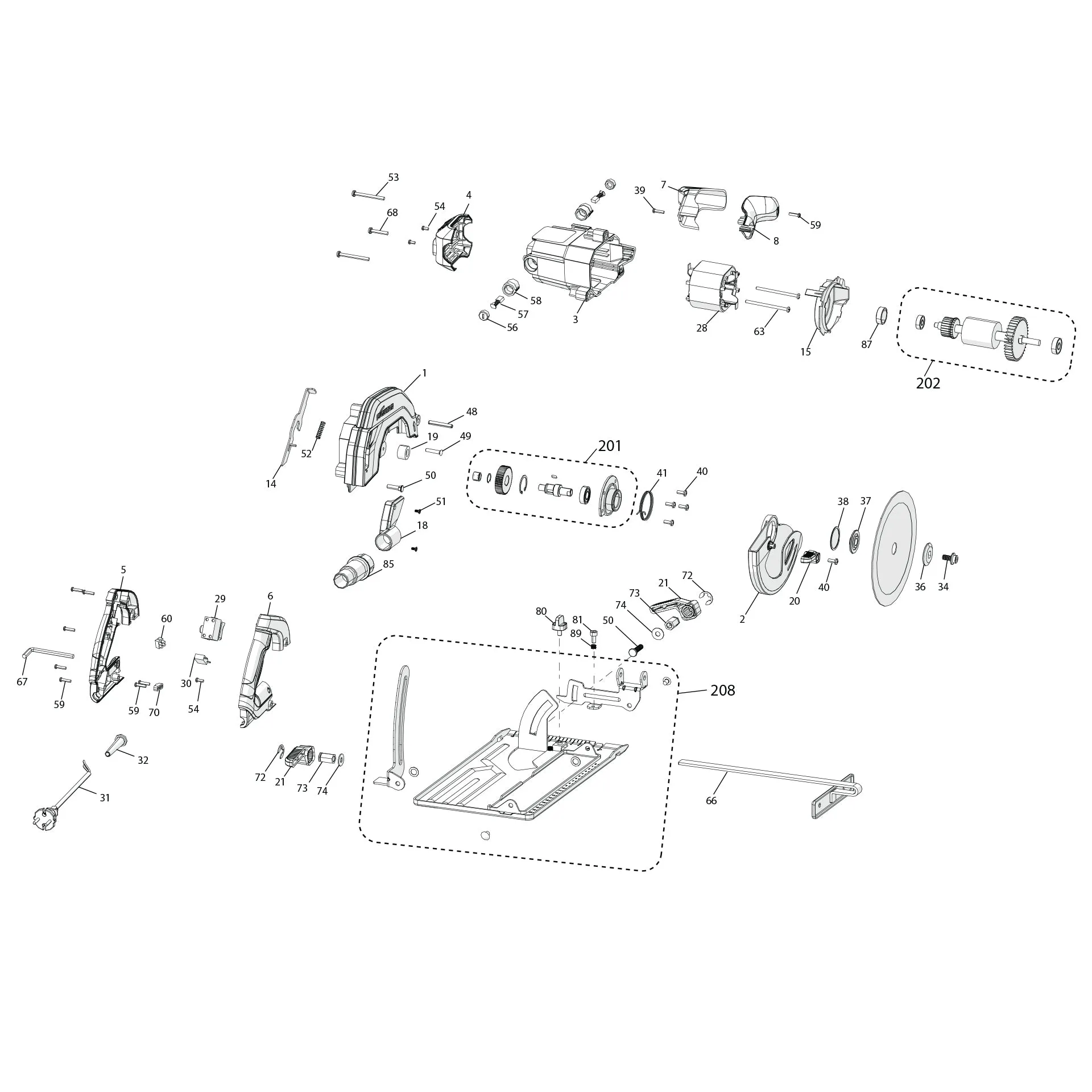 Evolution F165CCSL Spare Parts