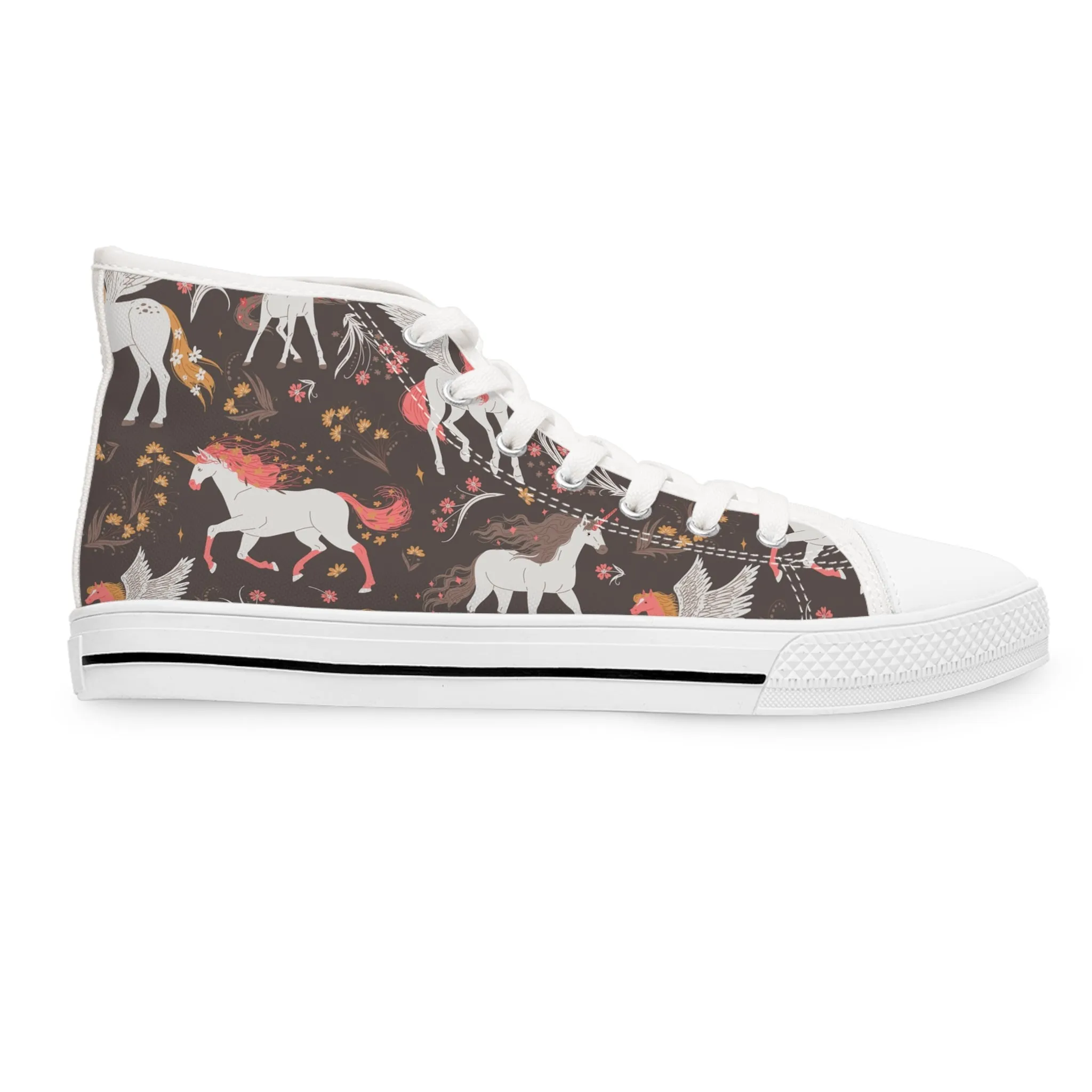 Fairy Horses Women's High Top Sneakers