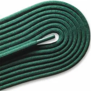 Fashion Casual/Athletic Round 3/16" Laces Custom Length with Tip - Kelly Green (1 Pair Pack) Shoelaces