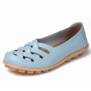 Fashion Genuine Leather Casual Flat Shoes