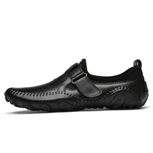 Fashion Loafer Shoes Men Genuine Leather Soft Comfy Slip-on Moccasins Handmade Man Casual Shoes Drive Walk Luxury Leisure