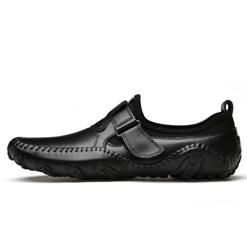 Fashion Loafer Shoes Men Genuine Leather Soft Comfy Slip-on Moccasins Handmade Man Casual Shoes Drive Walk Luxury Leisure