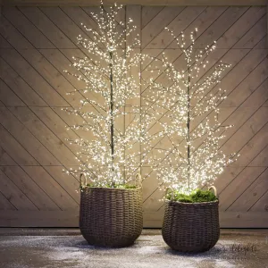 Full Trunk Sparkle Tree-Choose from Two Styles-BASKETS AND PLANTERS NOT INCLUDED