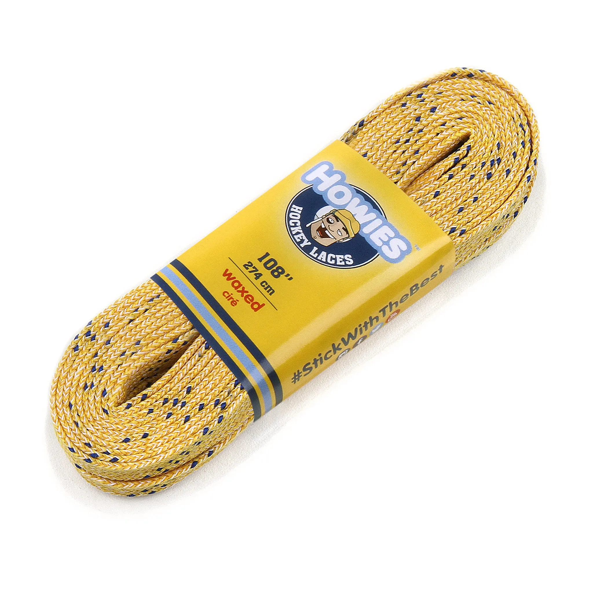 Howies Yellow Waxed Hockey Skate Laces