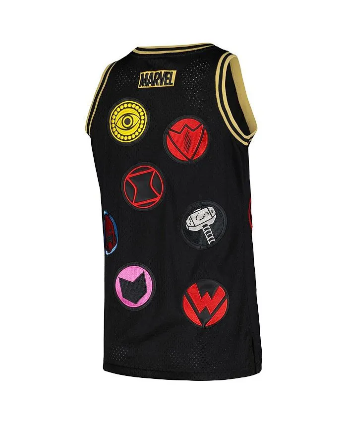 Marvel's Avengers 60th Anniversary Men's Basketball Jersey, Black