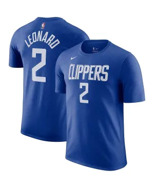 Men's t-shirt kawhi leonard royal la clippers icon 2022/23 name and number performance Nike