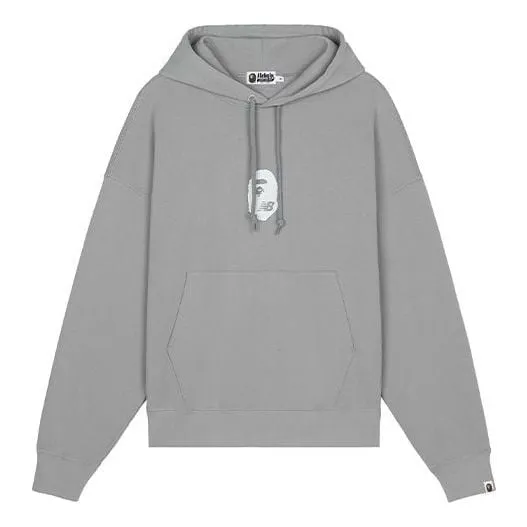 New Balance Men's New Balance x Bape Crossover Logo Printing Sports Gray Sweatshirt