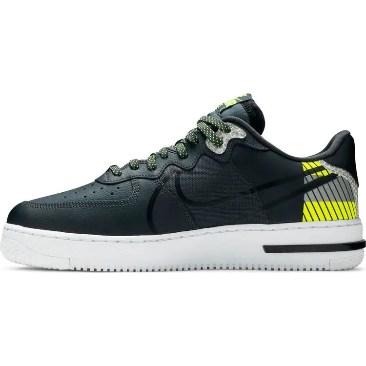 Nike 3M x Air Force 1 React LX 'Anthracite Volt' Black