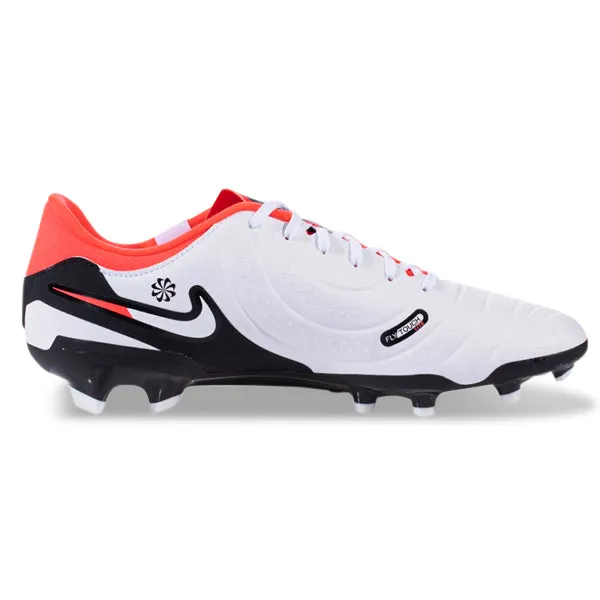 Nike Legend 10 Academy Firm Ground Soccer Cleats (White/Bright Crimson)