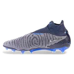 Nike Phantom GX Elite DF FG Soccer Cleats (Black/Chrome-Hyper Royal)