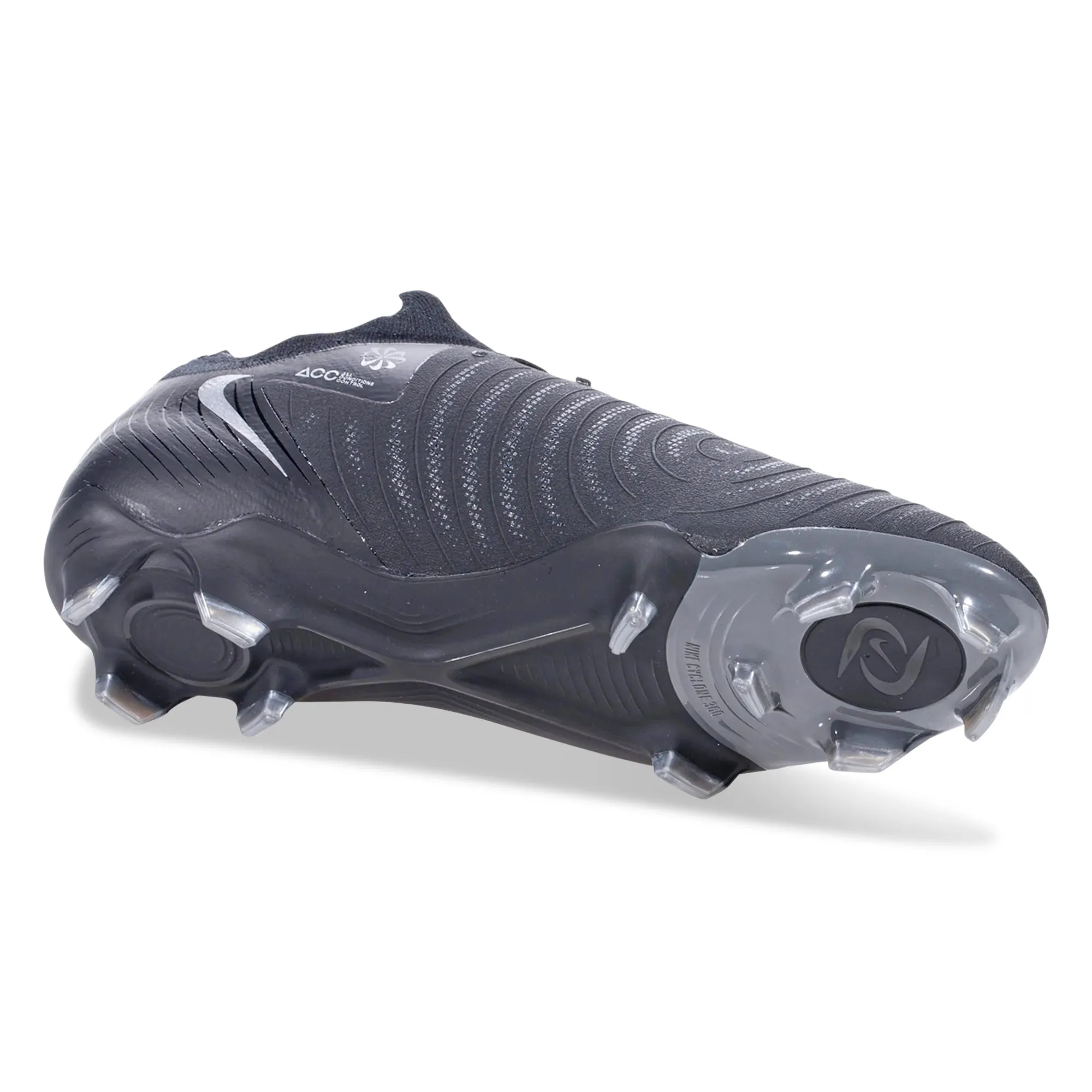 Nike Phantom GX II Pro Firm Ground Soccer Cleats (Black/Black)