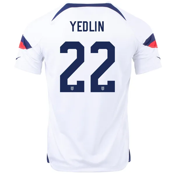 Nike United States Deandre Yedlin Home Jersey 22/23 (White/Loyal Blue)