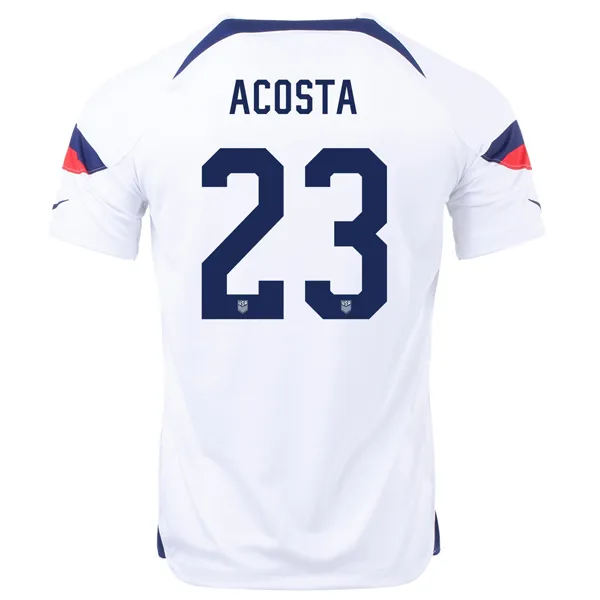 Nike United States Kellyn Acosta Home Jersey 22/23 (White/Loyal Blue)