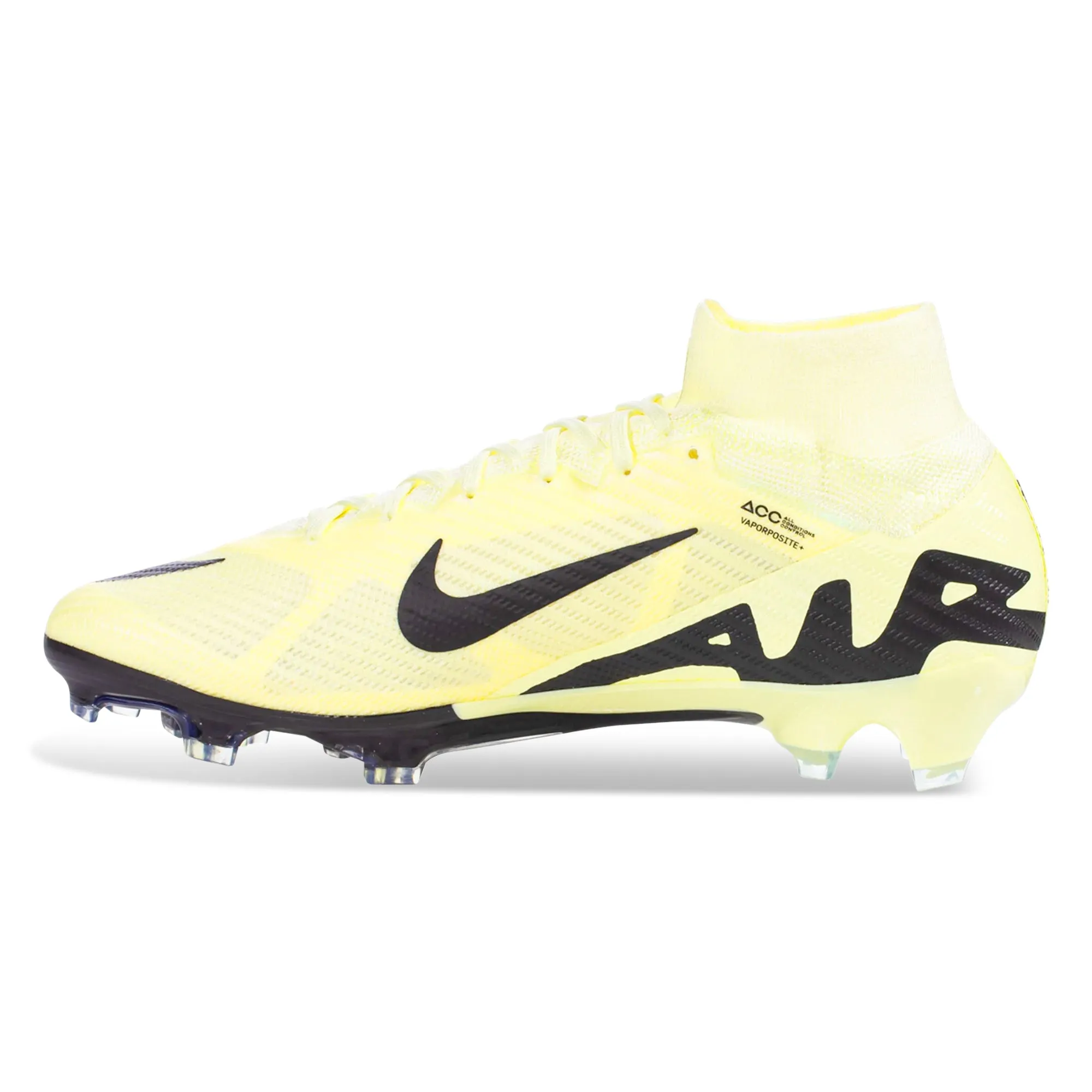 Nike Zoom Superfly 9 Elite Firm Ground Soccer Cleats (Lemonade/Black)