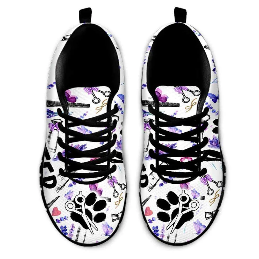 Pet Sitter Lavender Tools Sneakers Shoes, Dog Print Shoes, Best Running Shoes, Unique Gifts For Dog Lovers