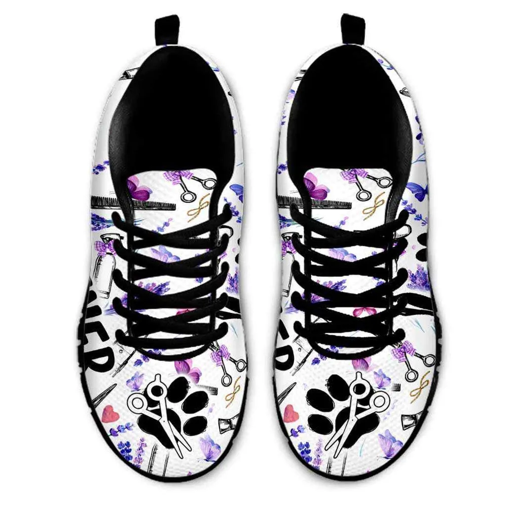 Pet Trainer Lavender Tools Sneakers Shoes, Dog Print Shoes, Best Running Shoes, Unique Gifts For Dog Lovers