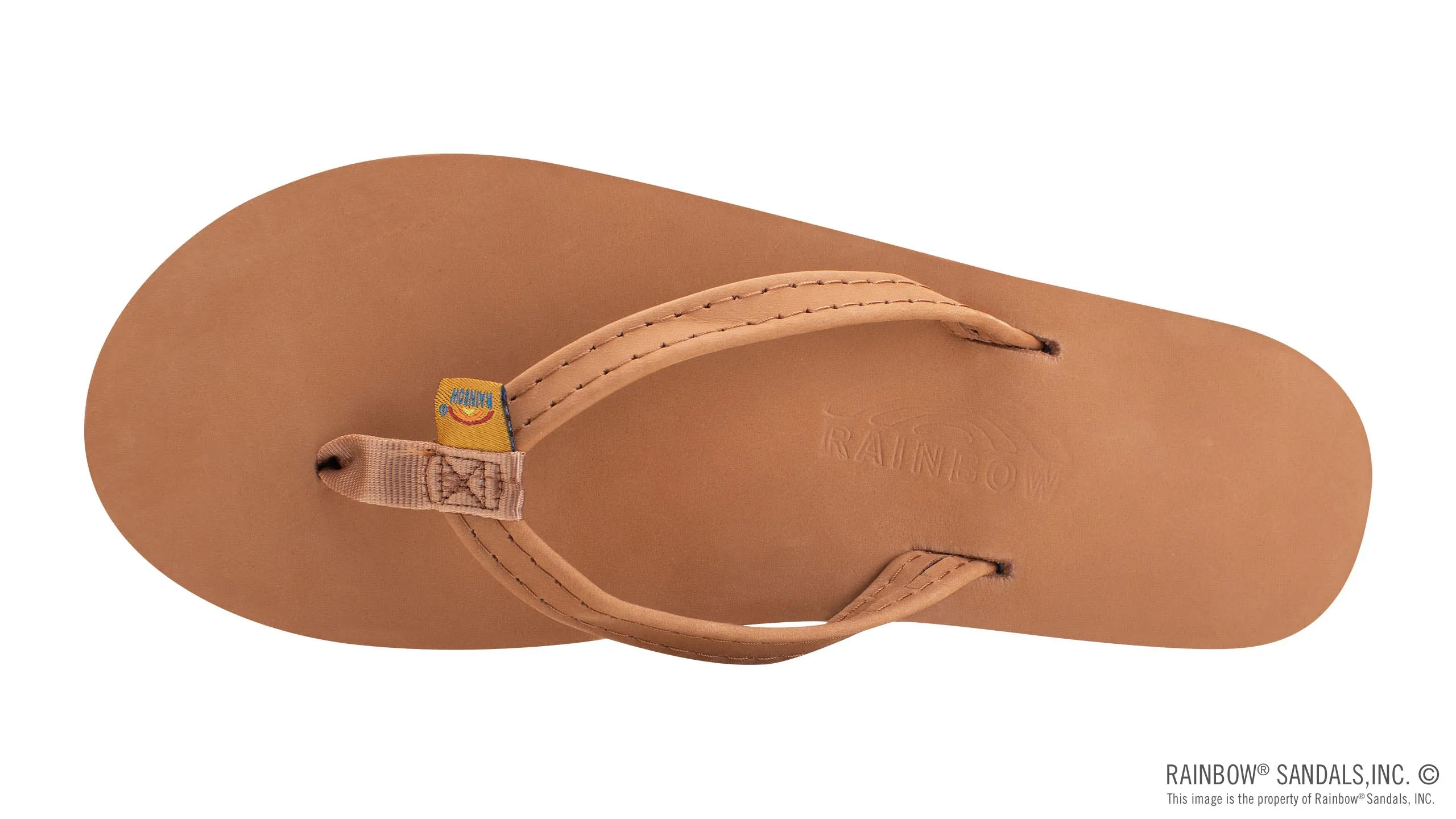 Rainbow Sandals Premier Leather Sandals - TAN/ BLUE