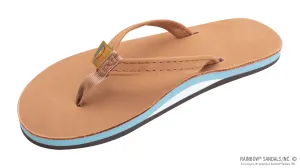 Rainbow Sandals Premier Leather Sandals - TAN/ BLUE