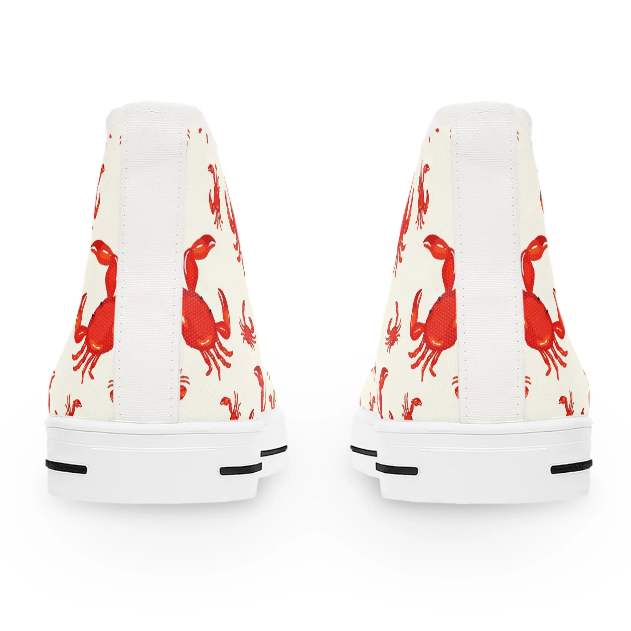 Red Crabs Sea Life Women's High Top Sneakers