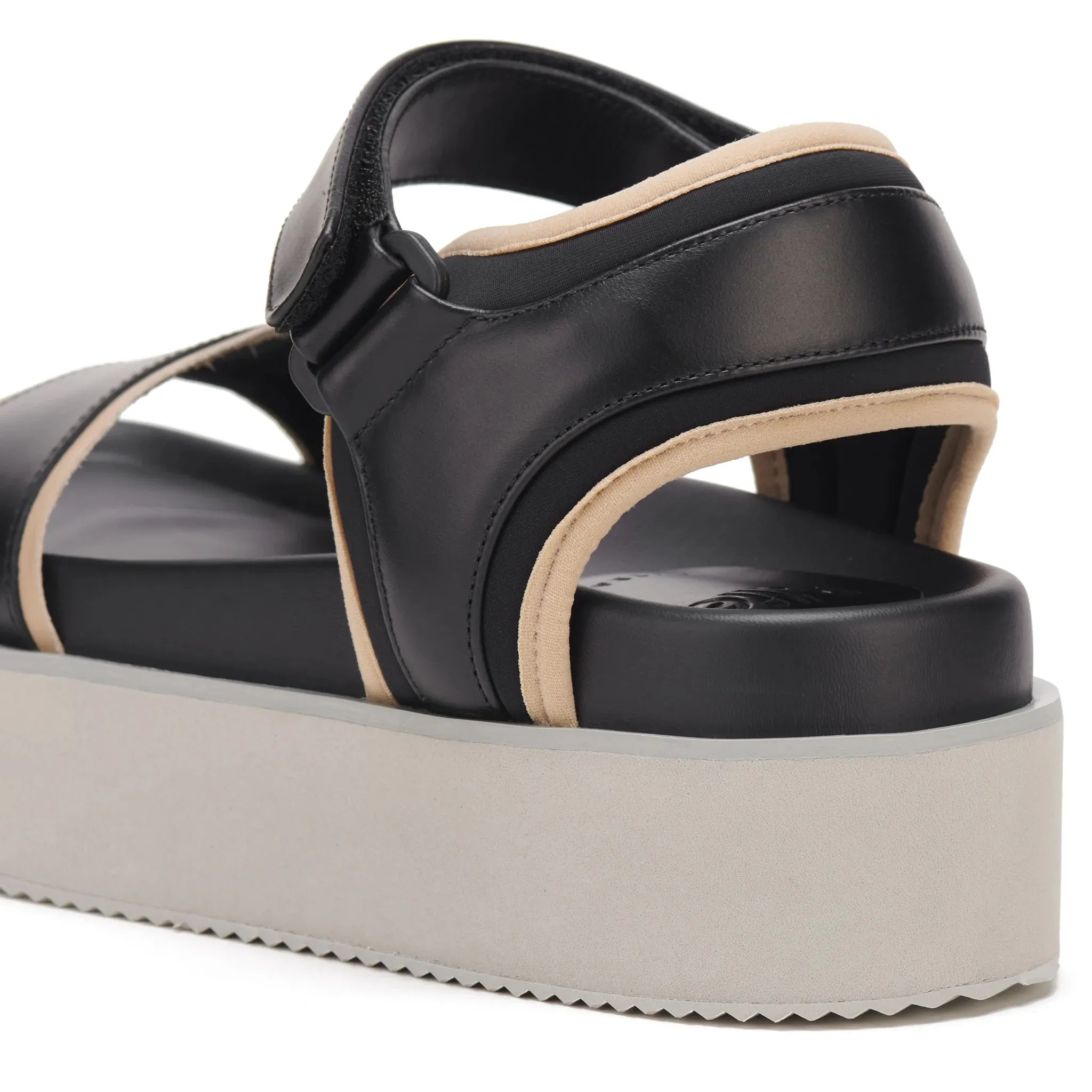 Rollie Ace Sandal Black/Latte