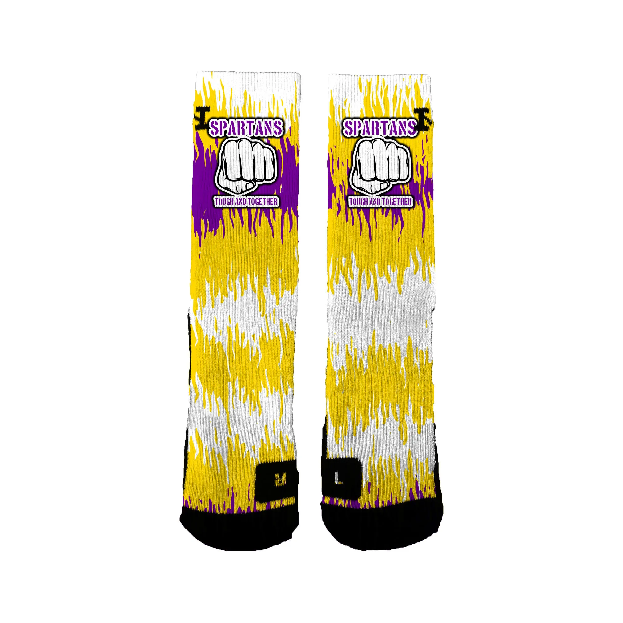 Sentinel Spartans Basketball Scribbles Socks