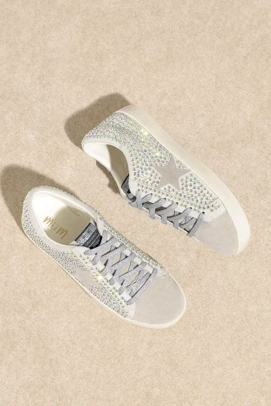 She's Glam Rhinestone Star Sneakers