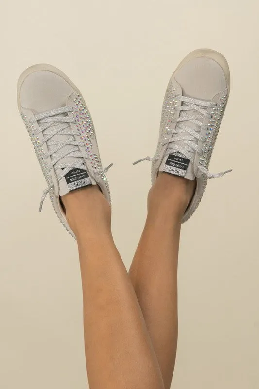 She's Glam Rhinestone Star Sneakers