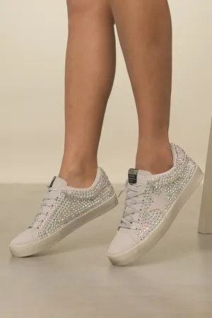 She's Glam Rhinestone Star Sneakers