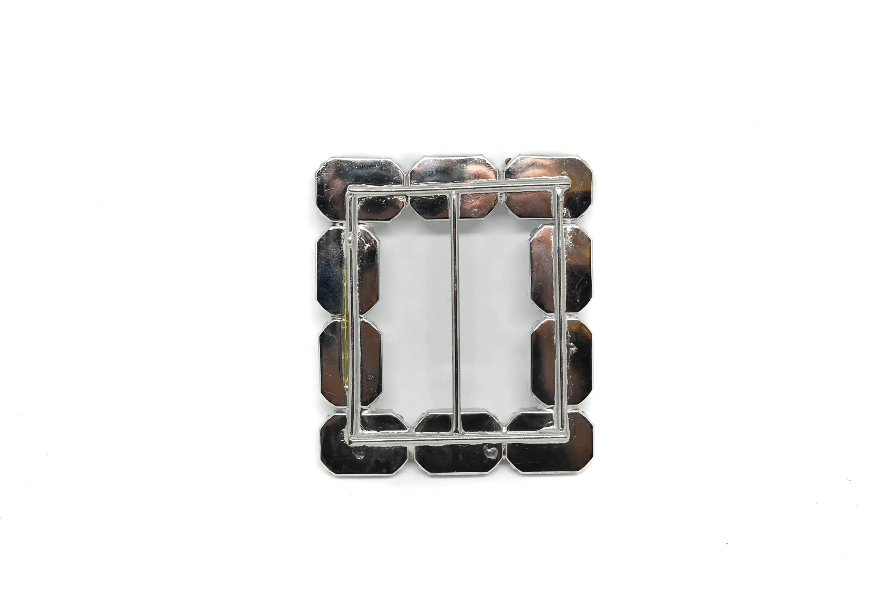 Square Gemstone Ribbon Slider 3.40" x 3" - 1 Piece