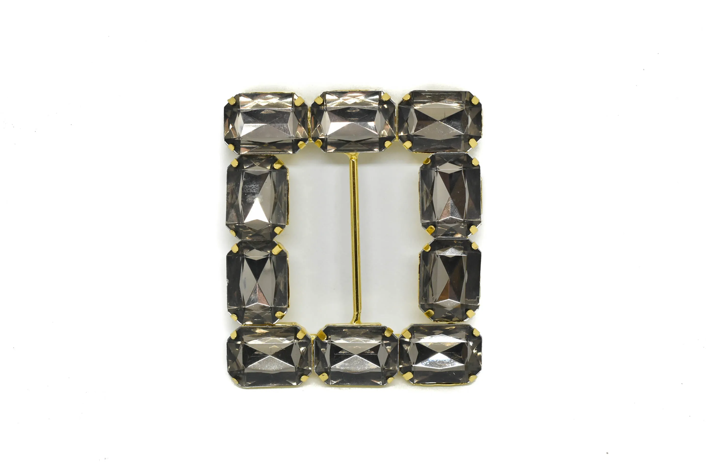 Square Gemstone Ribbon Slider 3.40" x 3" - 1 Piece