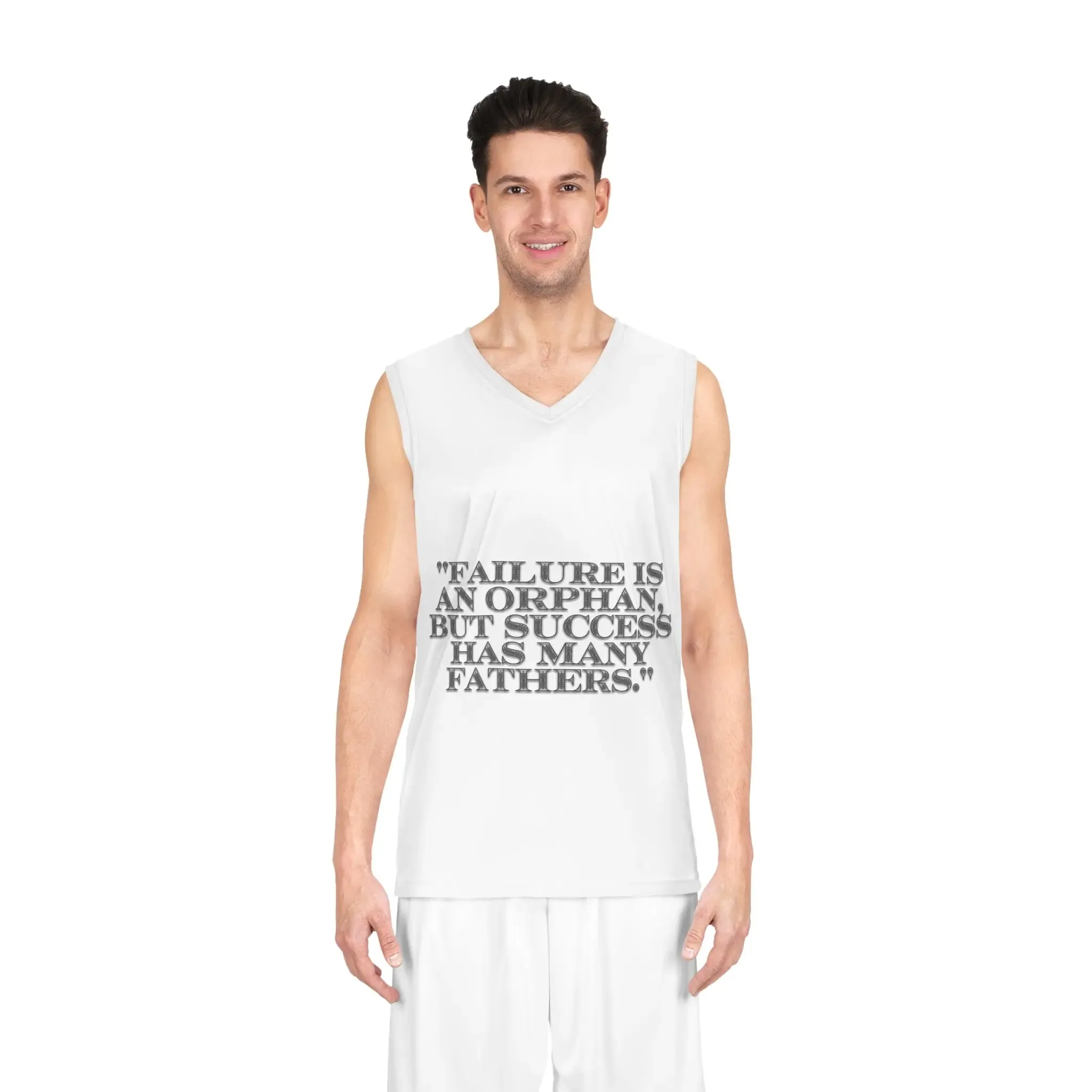 Tank-Top Basketball Jersey with Quote